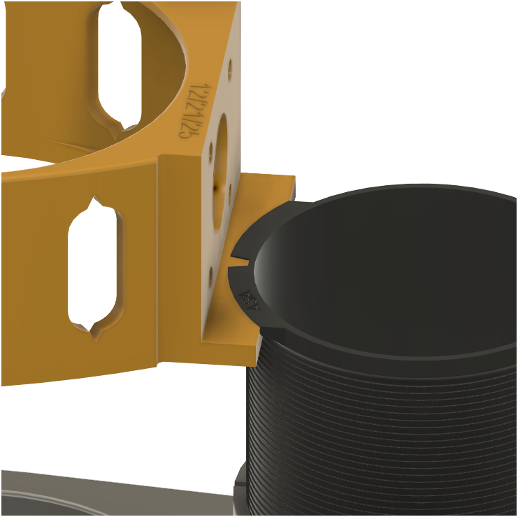 Step 3: Pin fitting into slot